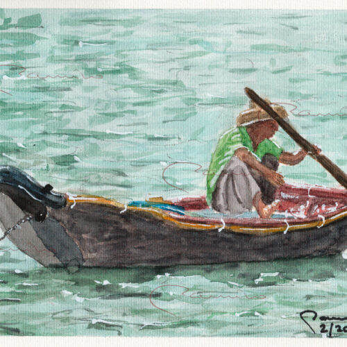 De pesca en Laos