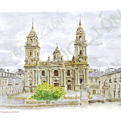 Catedral...Dende a Muralla