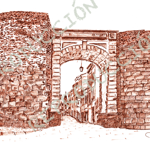 Porta da Rúa Nova (Sepia)