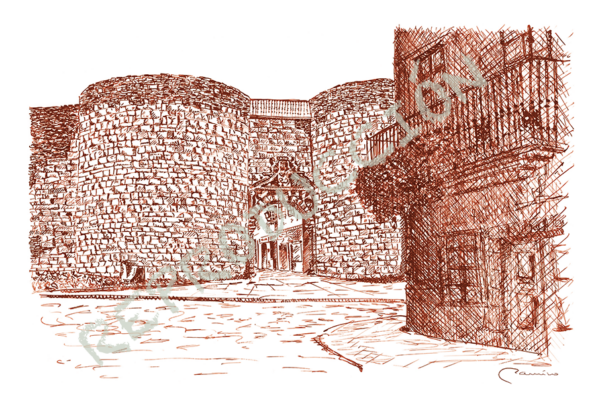 DPC025-RS Porta De San Pedro (Sepia)